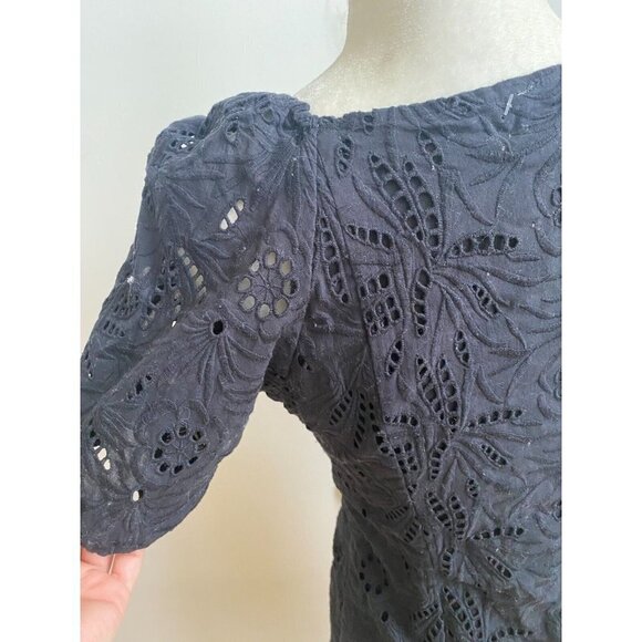 Free People BNWT womens "daniella" eyelet mini button up dress BNWT sz 6 NEW - Picture 6 of 12